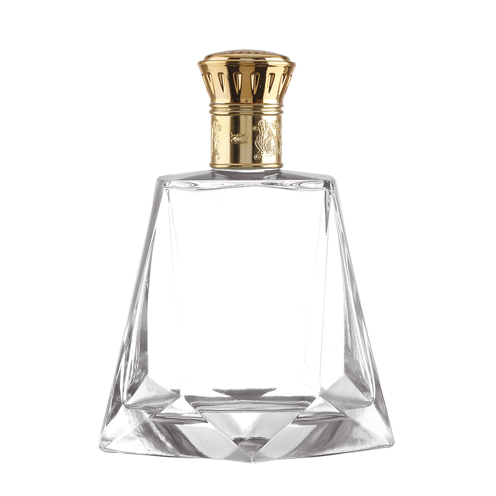 500ml Transparent Glass Tequila Brandy Beverage Spirits Liquor Bottle