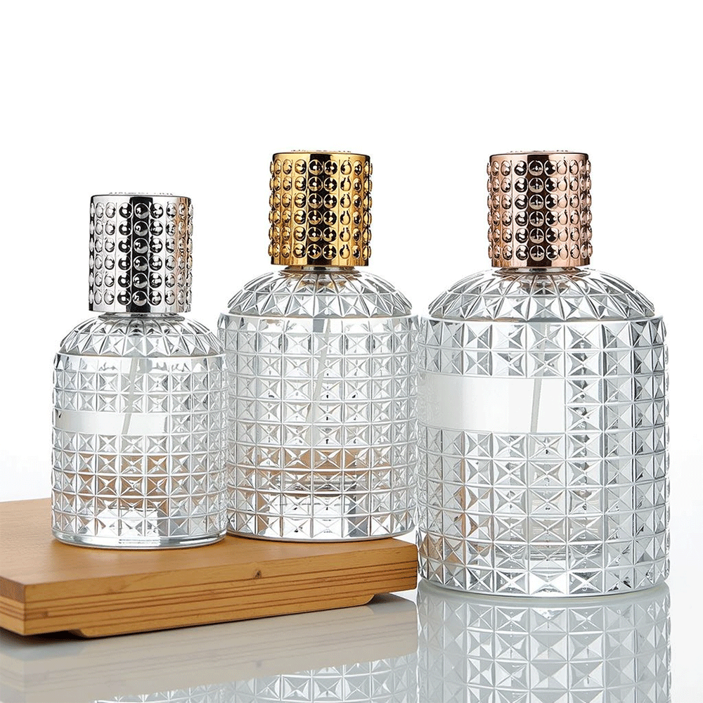 Beautiful 30ml 50ml 100ml Empty Fragrance Round clear Glass Bottle